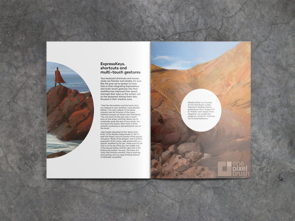 Wacom brochure design by Cody Maple
